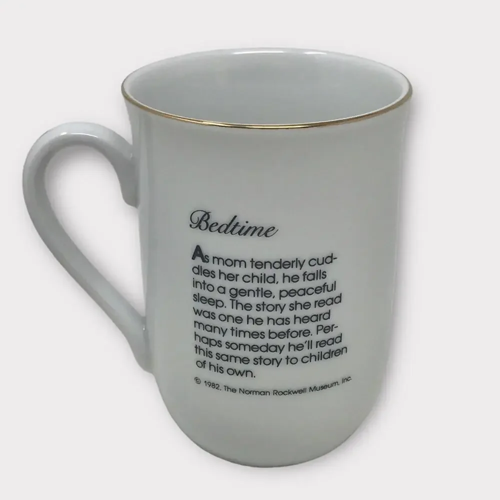 Norman Rockwell 2 Porcelain Mugs 